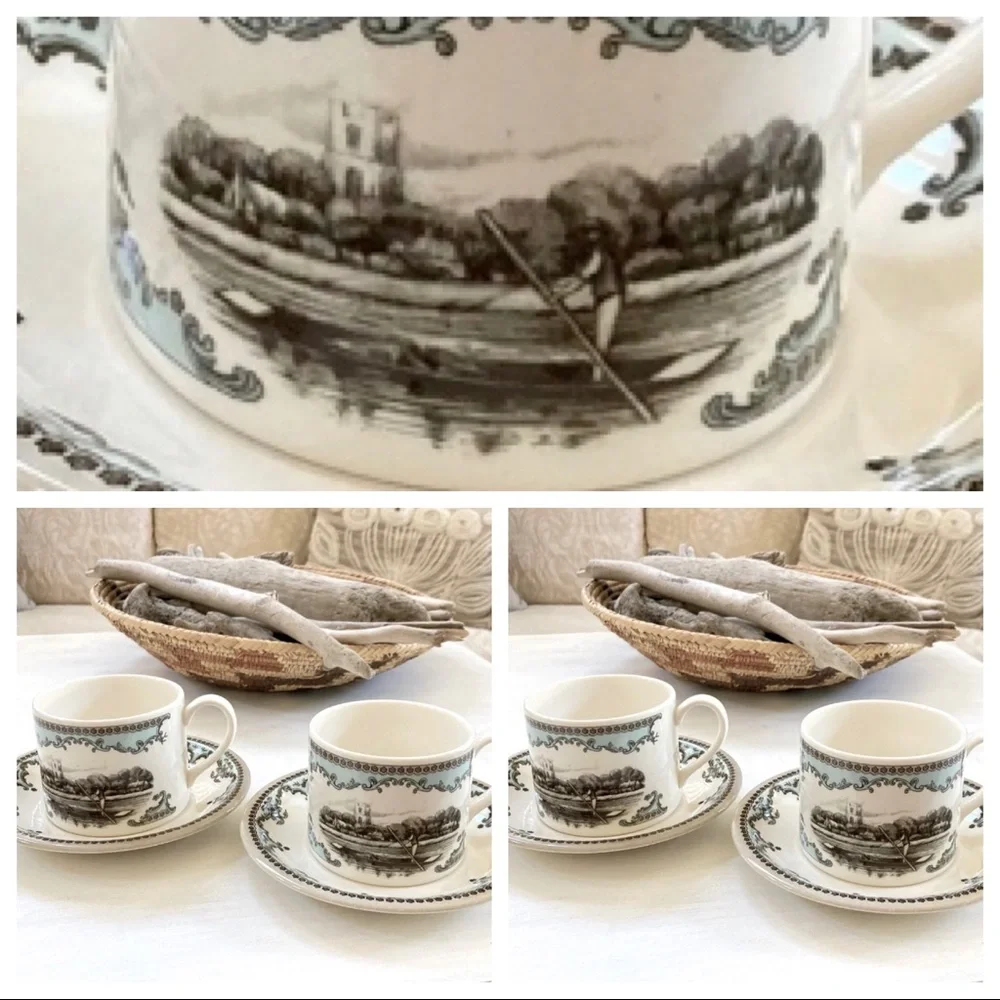 Year early 2000's 4 Sets💕Gorgeous Johnson Brothers England Cup and Saucer Set of